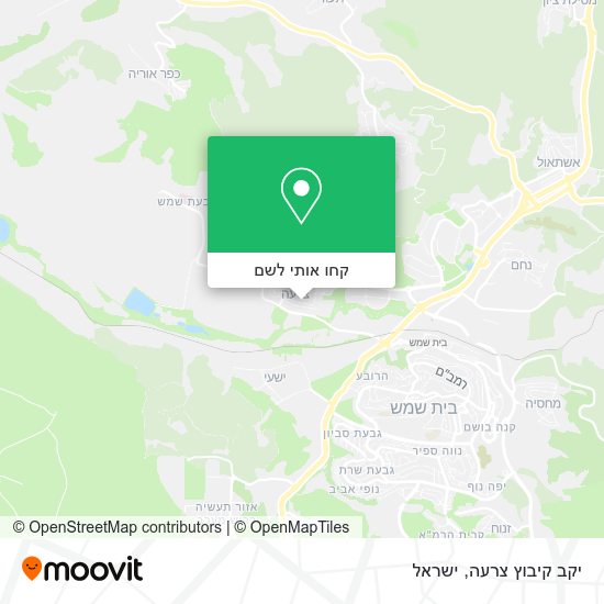 מפת יקב קיבוץ צרעה