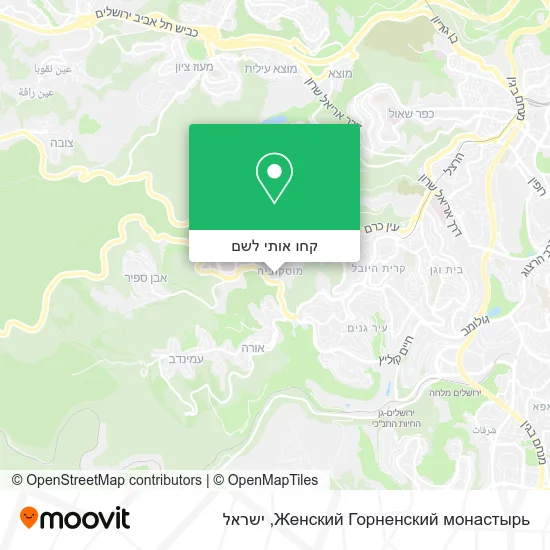 מפת Женский Горненский монастырь