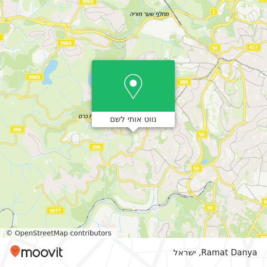 מפת Ramat Danya
