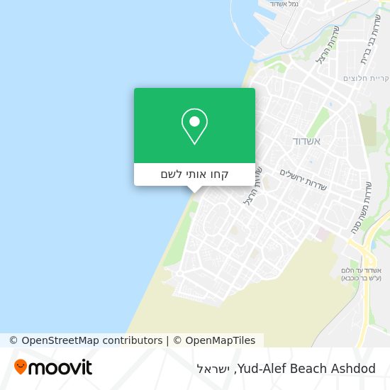 מפת Yud-Alef Beach Ashdod