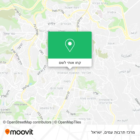 מפת מרכז תרבות עמים