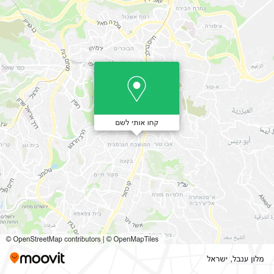 מפת מלון ענבל