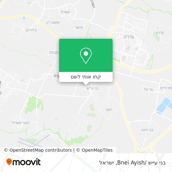 מפת בני עייש /Bnei Ayish