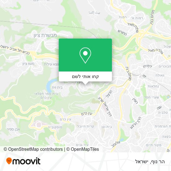 מפת הר נוף