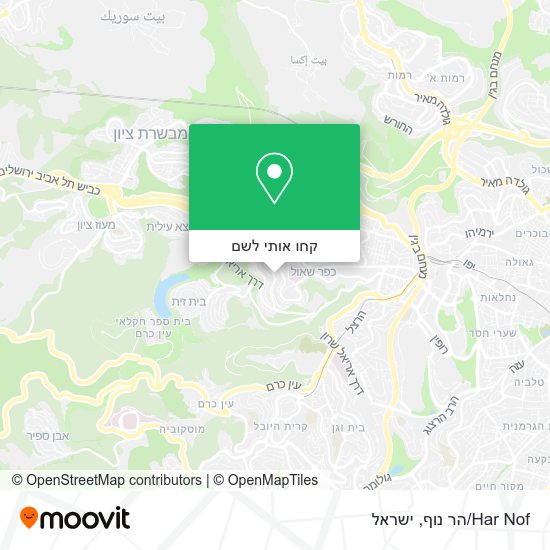 מפת Har Nof/הר נוף