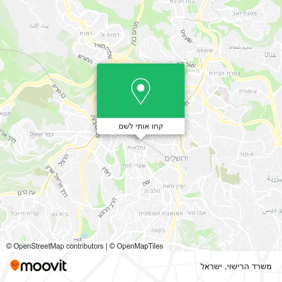 מפת משרד הרישוי