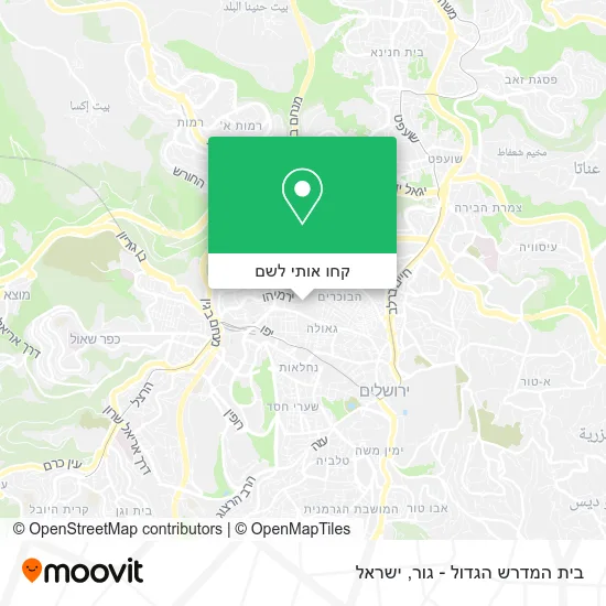מפת בית המדרש הגדול - גור