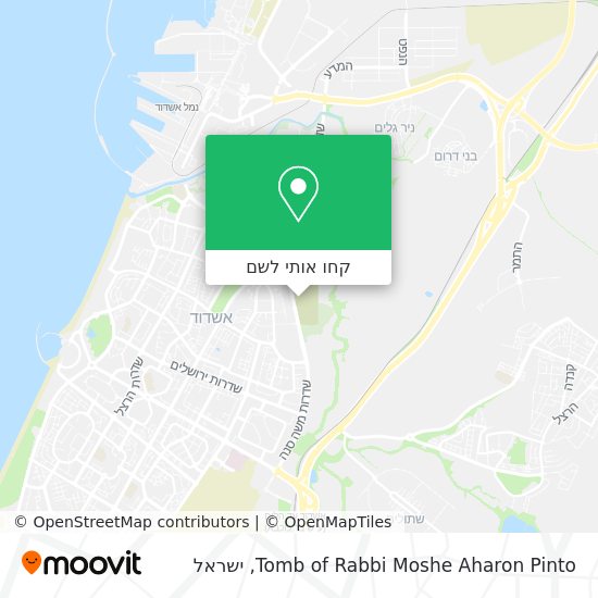 מפת Tomb of Rabbi Moshe Aharon Pinto