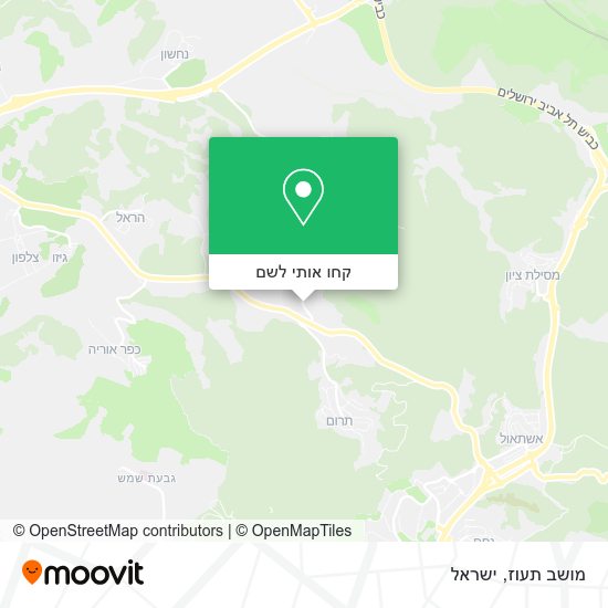 מפת מושב תעוז