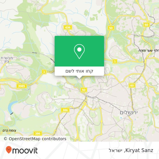 מפת Kiryat Sanz