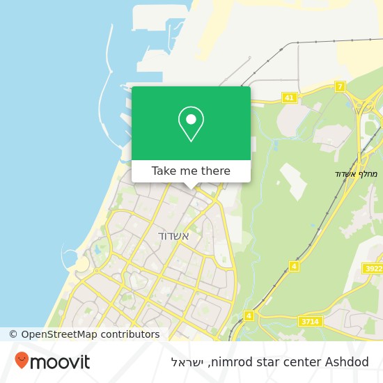 מפת nimrod star center Ashdod