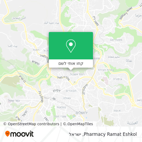מפת Pharmacy Ramat Eshkol