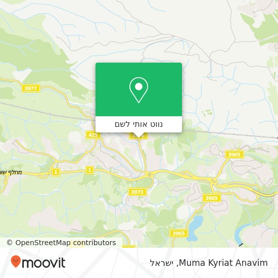 מפת Muma Kyriat Anavim