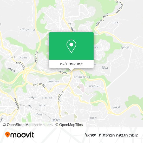 מפת צומת הגבעה הצרפתית