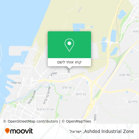 מפת Ashdod Industrial Zone