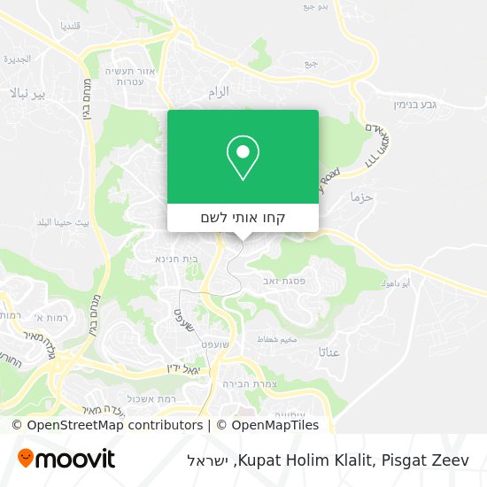 מפת Kupat Holim Klalit, Pisgat Zeev