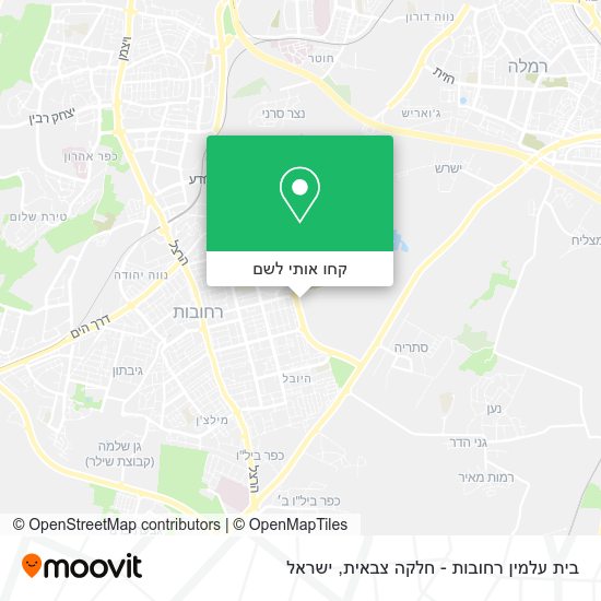 מפת בית עלמין רחובות - חלקה צבאית