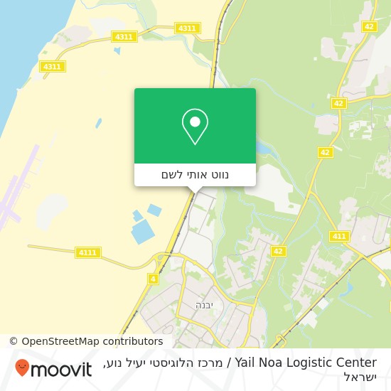 מפת Yail Noa Logistic Center / מרכז הלוגיסטי יעיל נוע