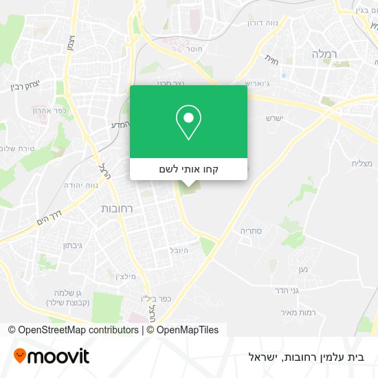 מפת בית עלמין רחובות