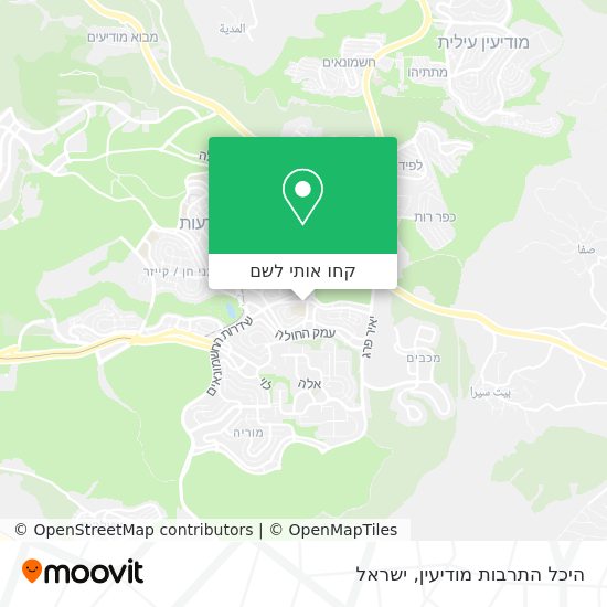 מפת היכל התרבות מודיעין