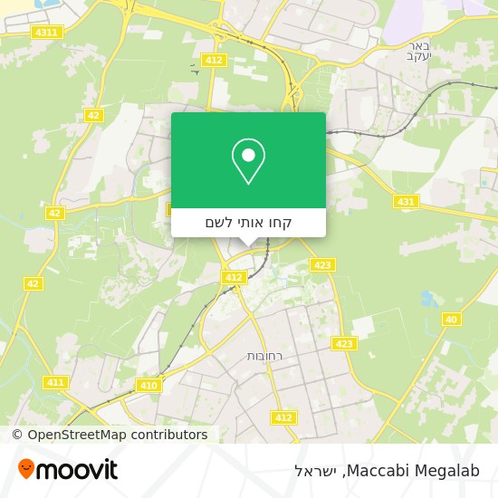 מפת Maccabi Megalab