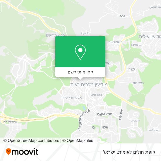 מפת קופת חולים לאומית
