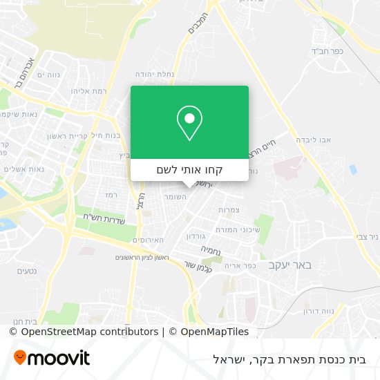 מפת בית כנסת תפארת בקר