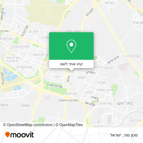 מפת מכון מור