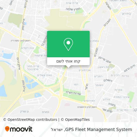 מפת GPS Fleet Management System