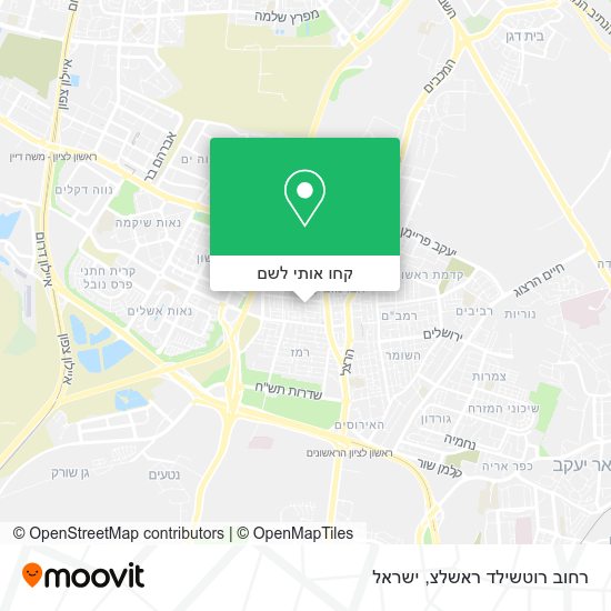 מפת רחוב רוטשילד ראשלצ