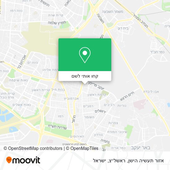 מפת אזור תעשיה הישן, ראשל״צ