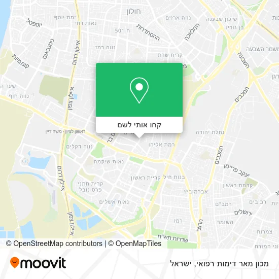 מפת מכון מאר דימות רפואי