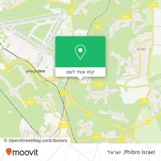 מפת Phibro Israel