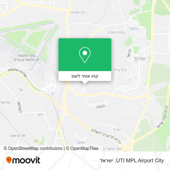 מפת UTI MPL Airport City