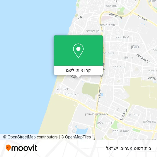 מפת בית דפוס מעריב