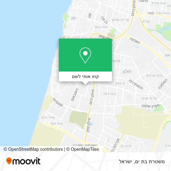 מפת משטרת בת ים