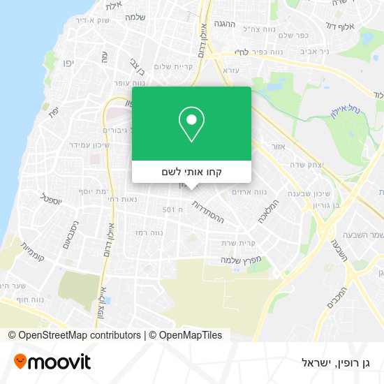 מפת גן רופין