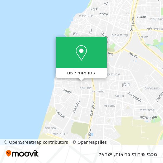 מפת מכבי שירותי בריאות