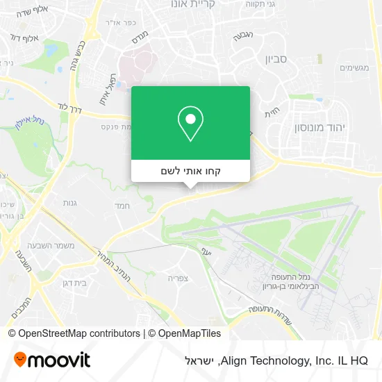 מפת Align Technology, Inc. IL HQ