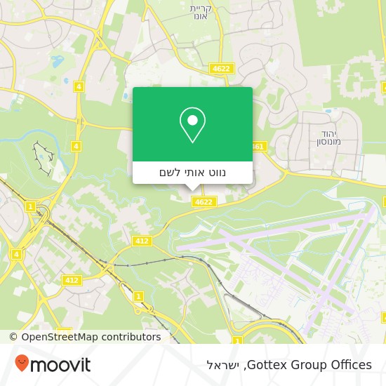 מפת Gottex Group Offices
