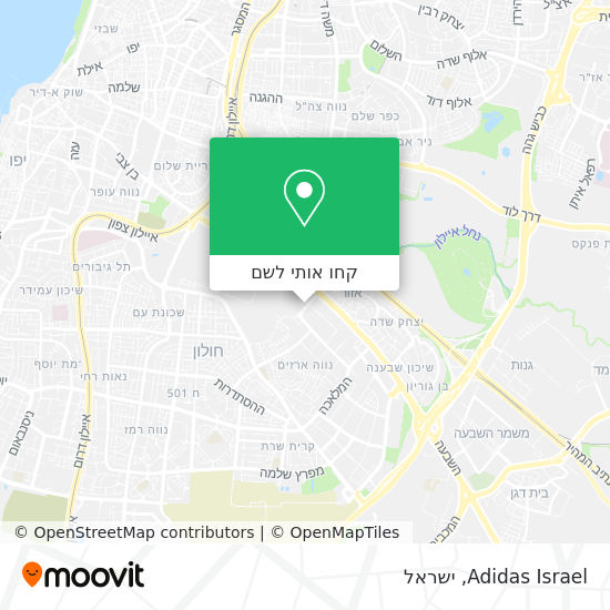 מפת Adidas Israel
