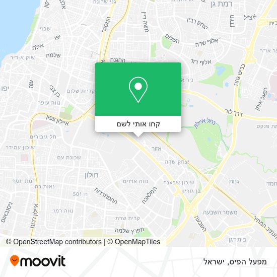 מפת מפעל הפיס