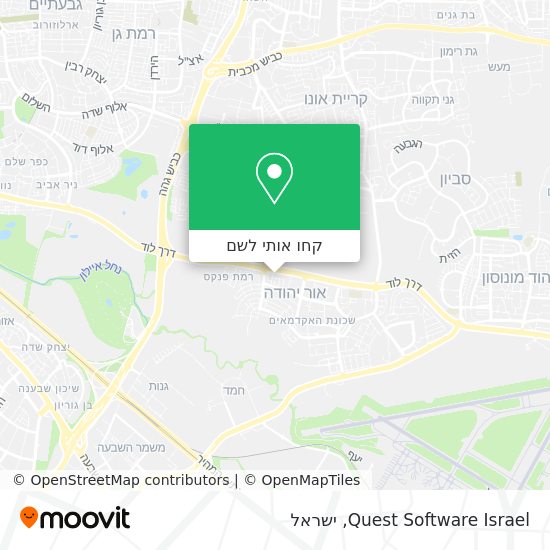 מפת Quest Software Israel