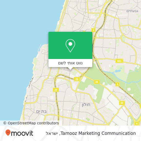 מפת Tamooz Marketing Communication