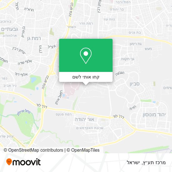 מפת מרכז תע״ץ