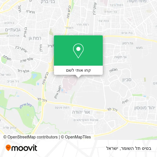 מפת בסיס תל השומר