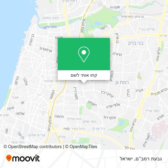 מפת גבעת רמב’’ם