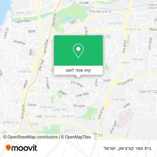 מפת בית ספר קורצ׳אק