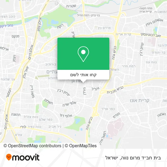 מפת בית חב״ד מרום נווה