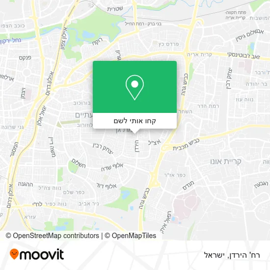 מפת רח' הירדן